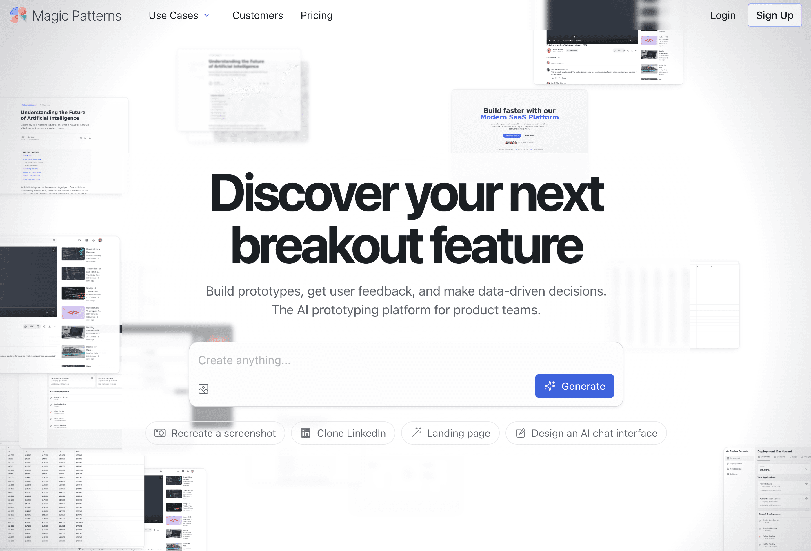 Magic Patterns
Website