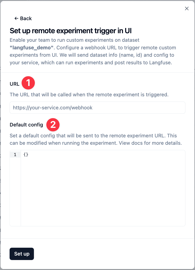 New Experiment Button
